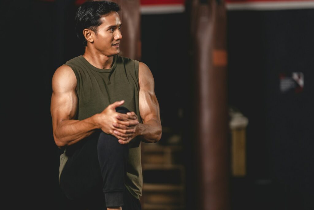 man working out