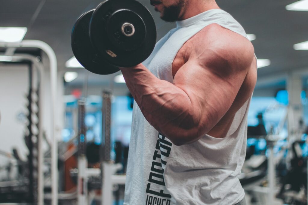 man working out