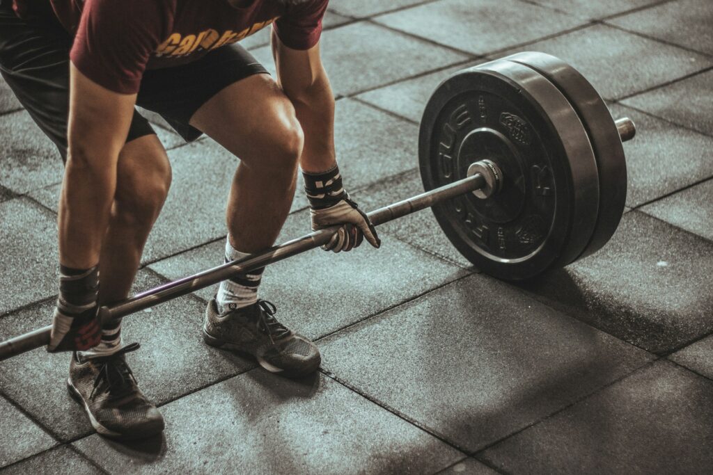 man working out