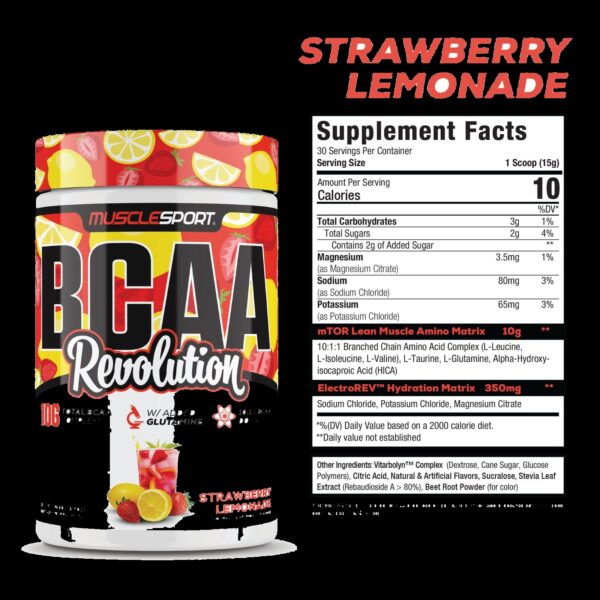bcaa revolution strawberry lemonade